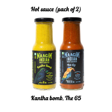Hot Sauce (Pack of 2) - Naagin Sauce, Kantha Bomb and The 65