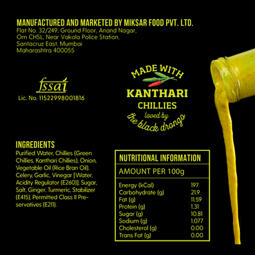 Naagin's Kantha Bomb Ingredient Label